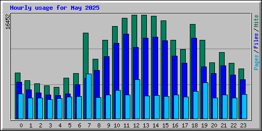 Hourly usage for May 2025